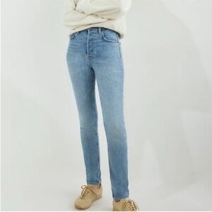 Aritzia Denim forum jeans size 24 blue the yoko high rise slim